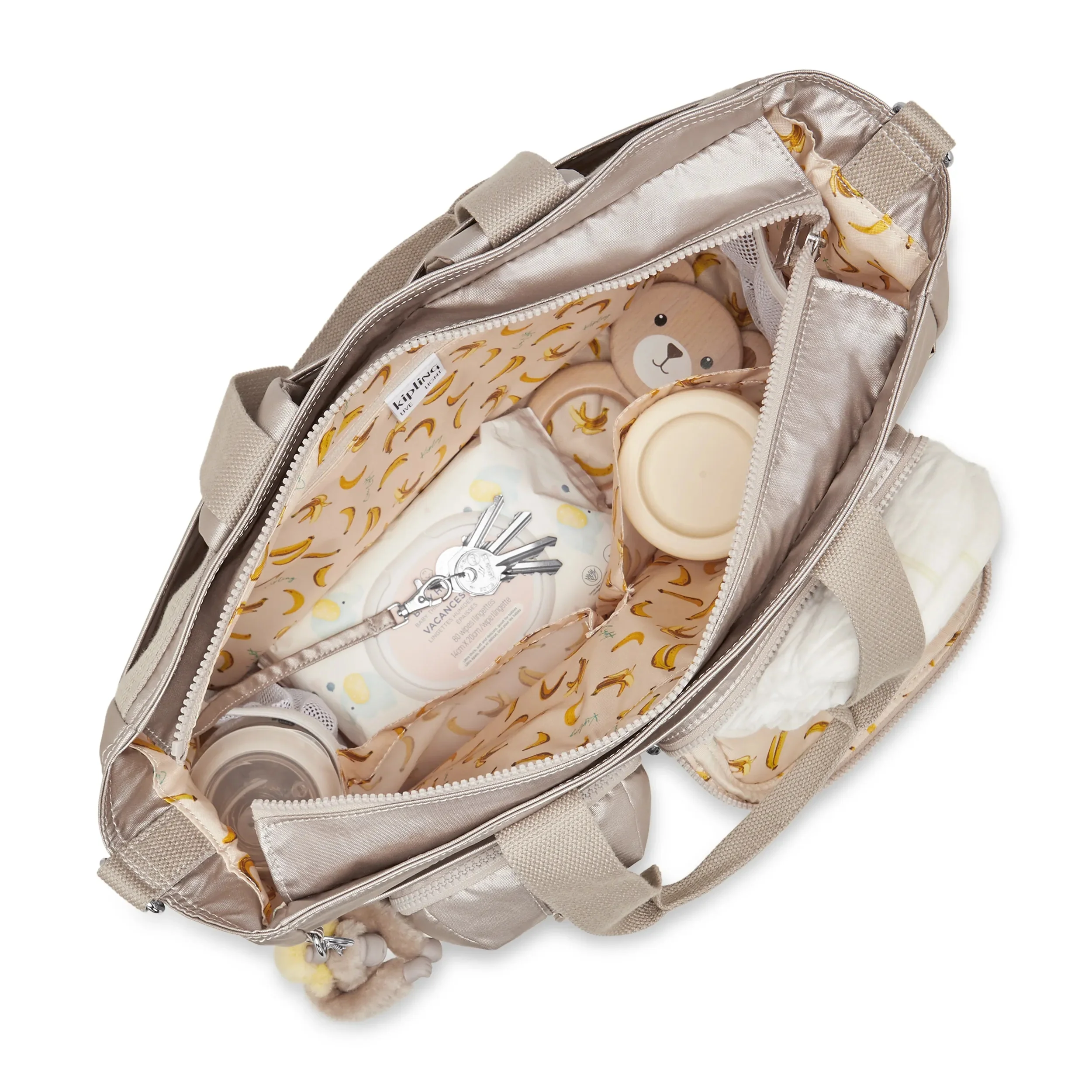 Babygear Metallic Convertible Diaper Backpack - Image 4