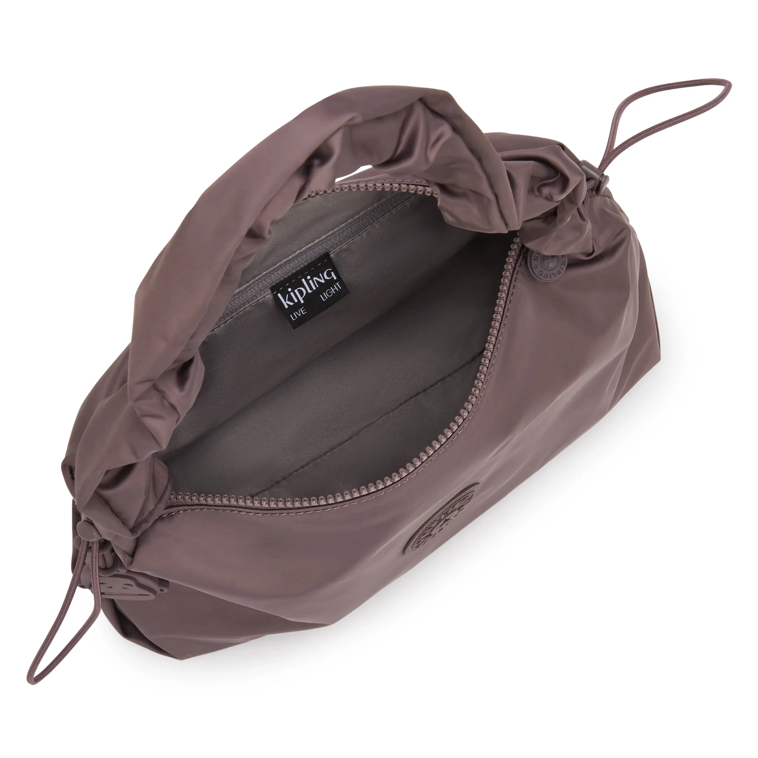 Eleni Medium Smooth Satin Shoulder Bag - Image 4