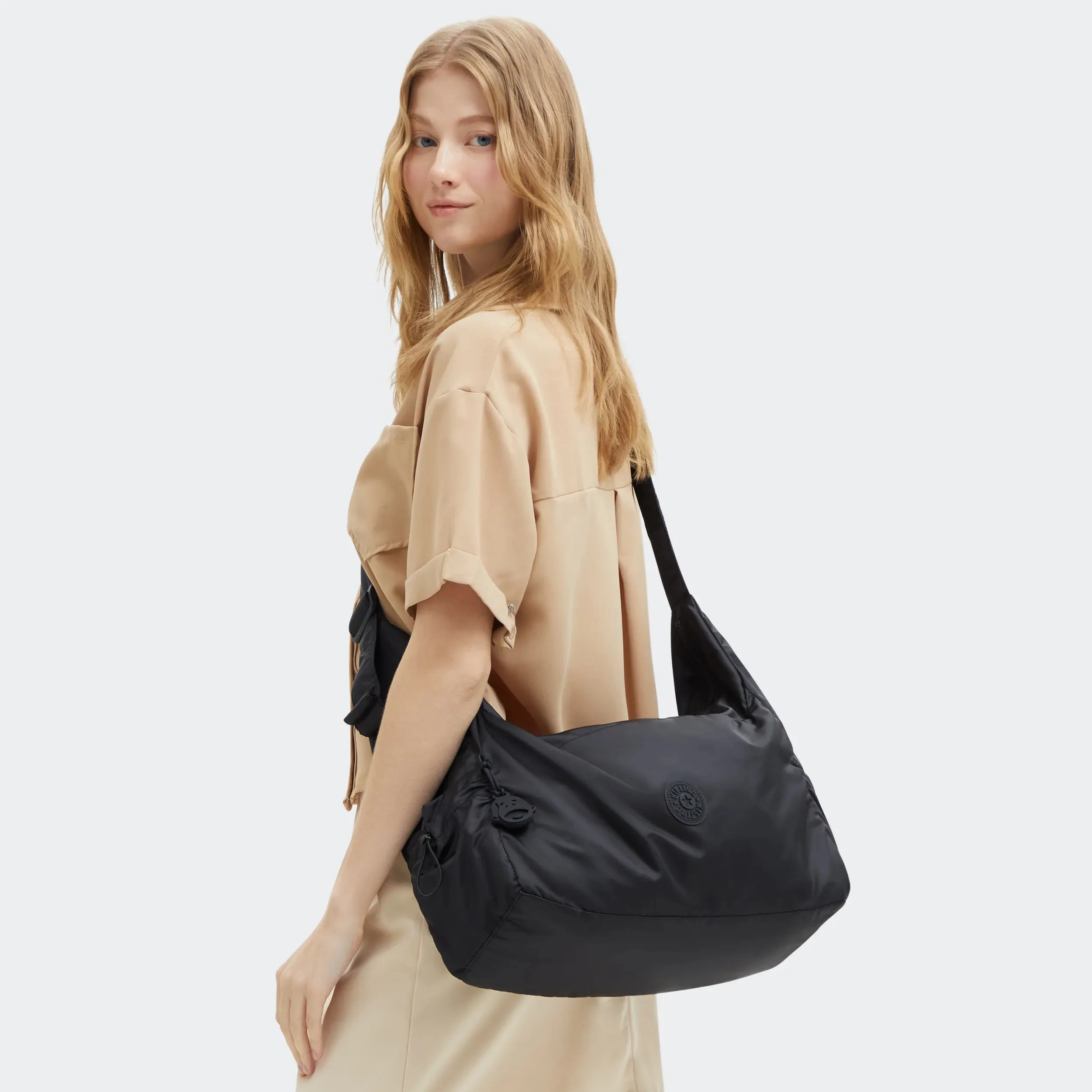Gwyn Smooth Satin Shoulder Bag - Image 7