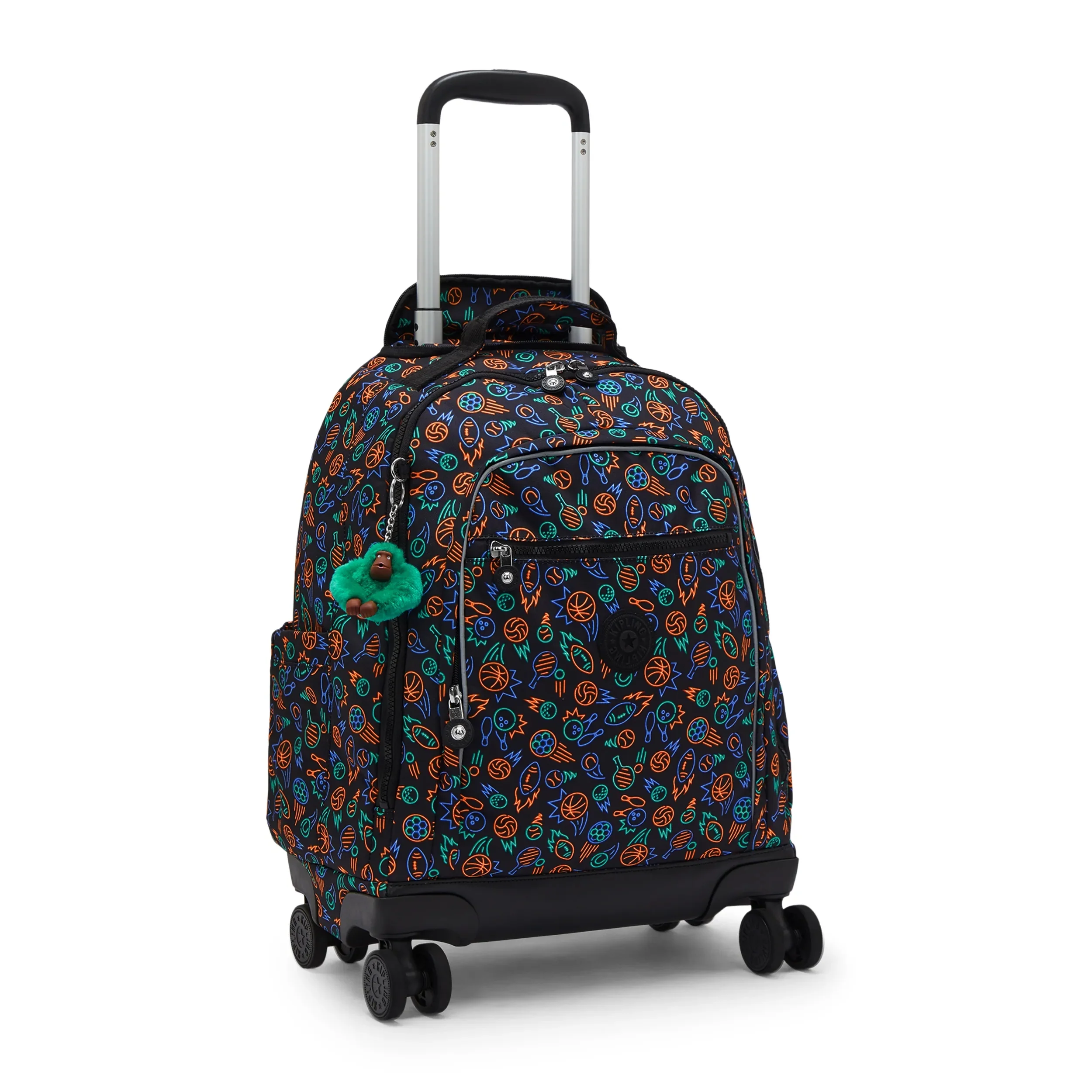 New Zea Printed 15" Laptop Rolling Backpack - Image 4